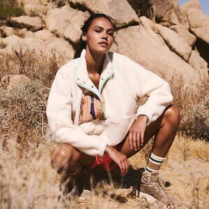 Free People Movement Hit The Slopes Colorblock Pullover